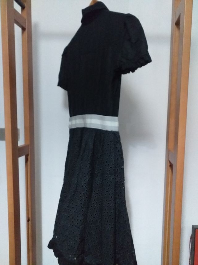 Alexander mcqueen vestido negro 