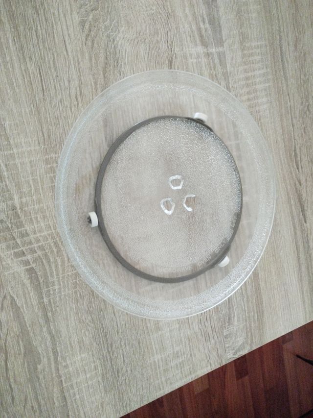 Plato microondas + riel