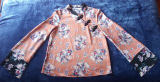 Camisa blusa estilo japonés Zara talla XS