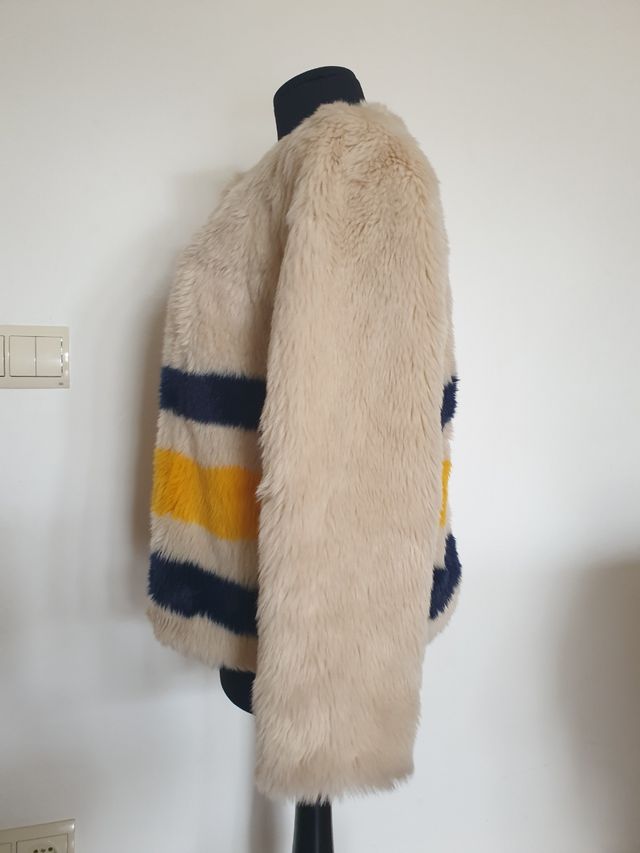 Abrigo piel sintética El Corte inglés