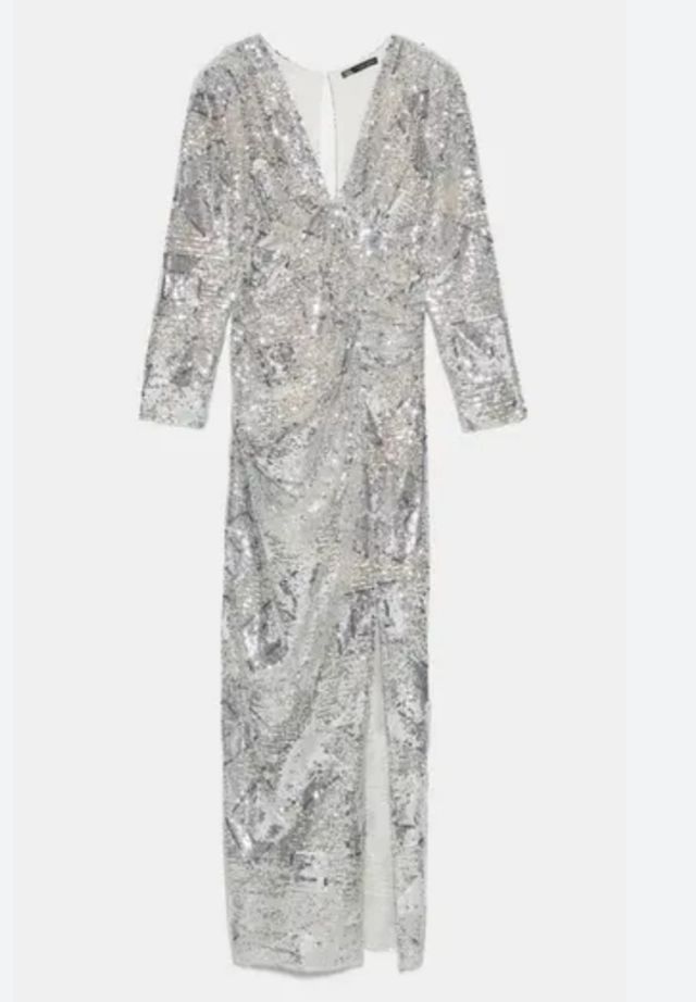 Vestido lentejuelas Zara