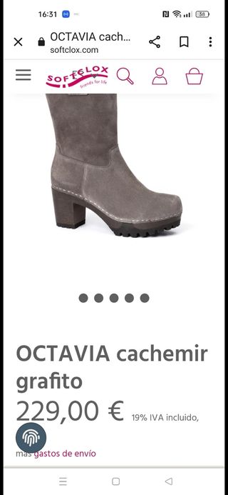 Botines SOFTCLOX de piel a estrenar. 
