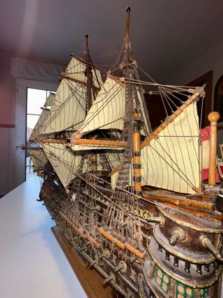 Maqueta naval del galeón español San Felipe