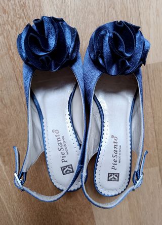 Zapatos raso azul PieSano. 35.