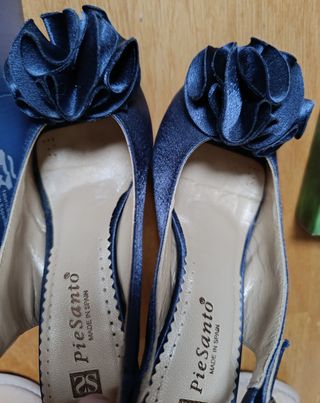 Zapatos raso azul PieSano. 35.