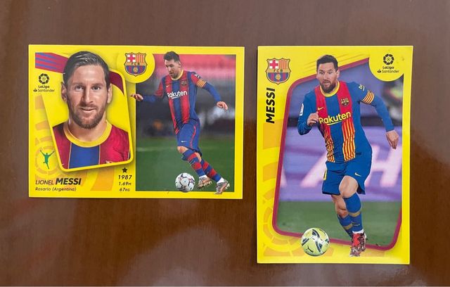 2 CROMOS MESSI ESTE 2021/2022 21/22