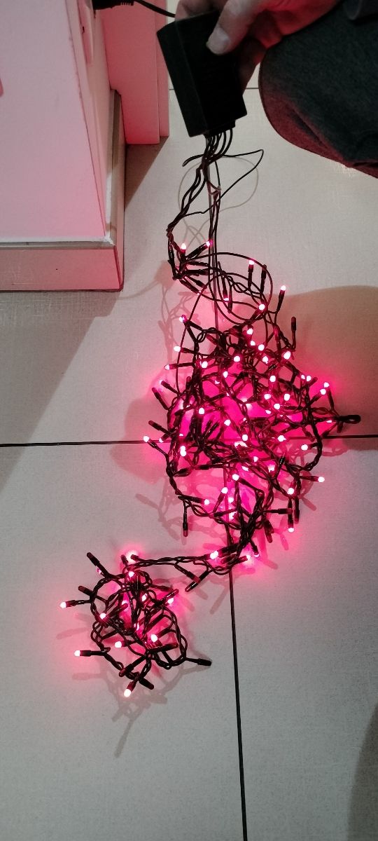 Luci decorative di natale colore rosso