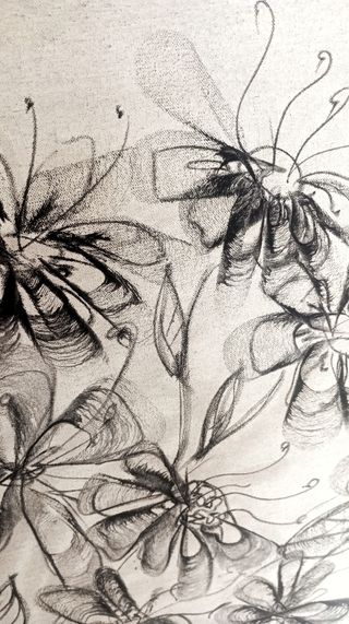 Cuadro carboncillo "El Florero"