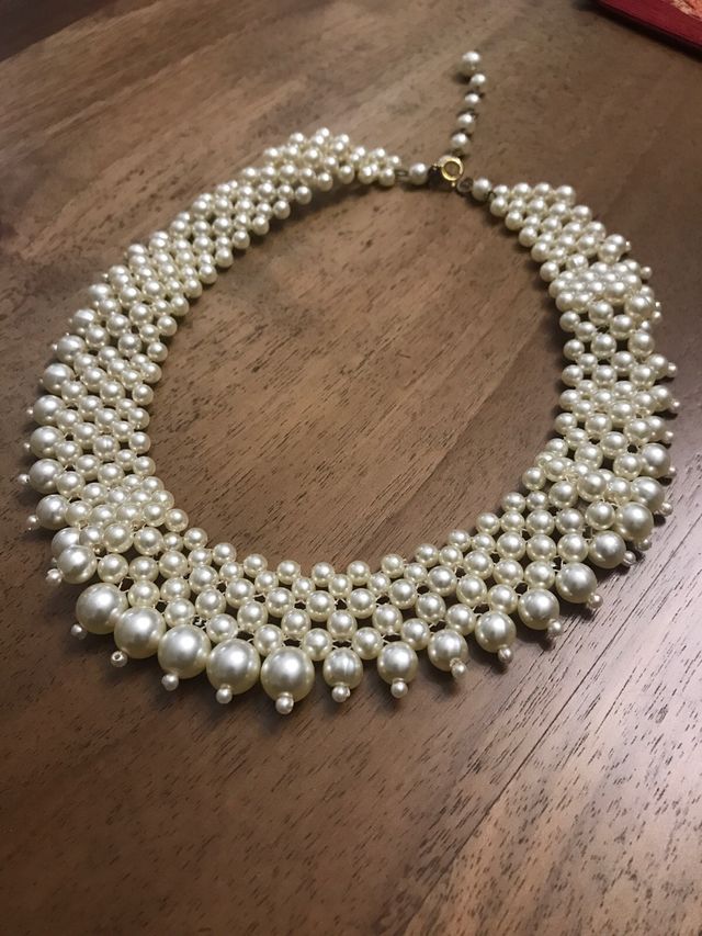 girocollo perle vintage