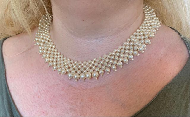 girocollo perle vintage