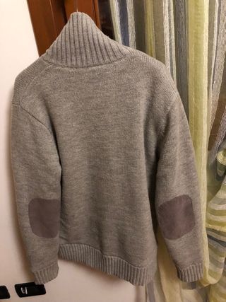 giubbotto in lana interno finta pelliccia