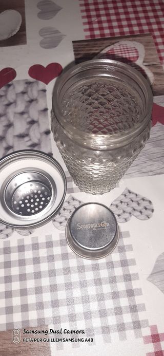 Coctelera cristal tallado