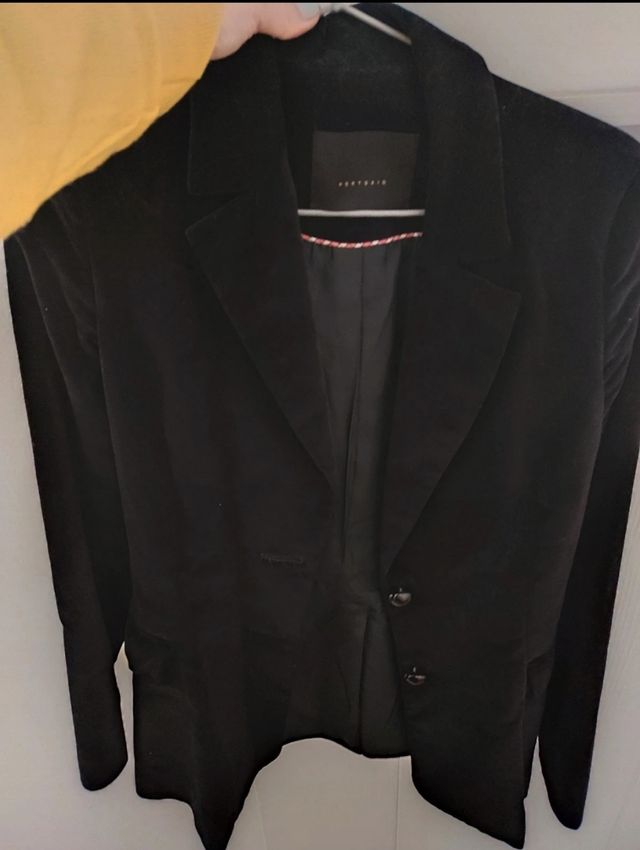 Blazer de pana negro talle M