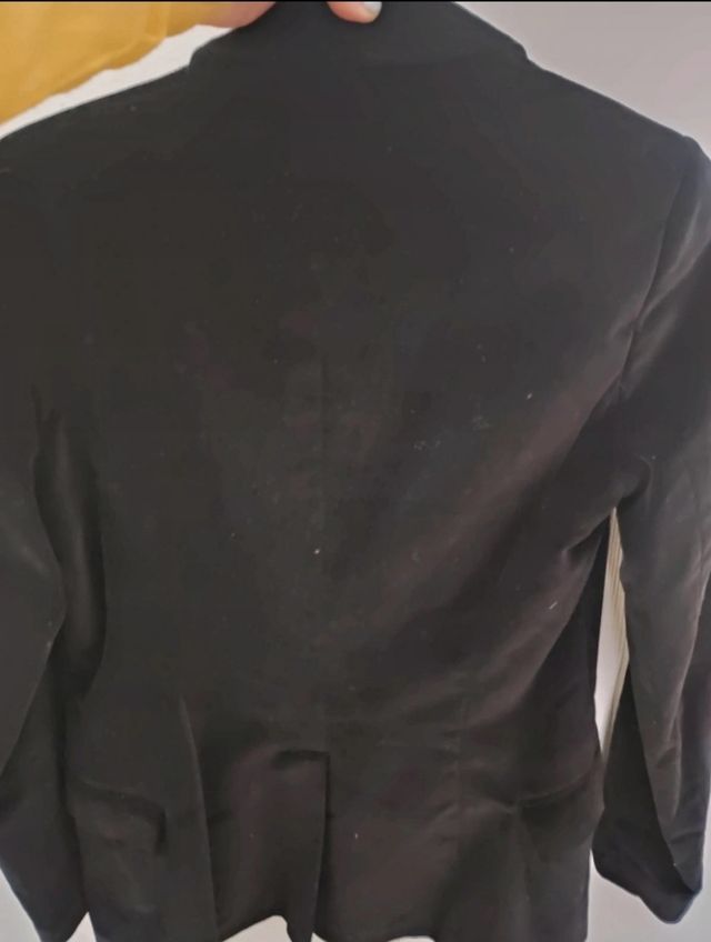 Blazer de pana negro talle M
