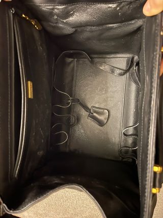 GUCCI vintage 1970s Black monogram Train Case Bag