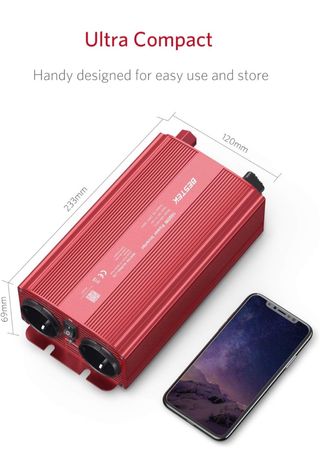 BESTEK Inversor de corriente 1000W Nuevo