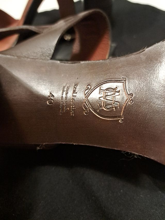 ZAPATOS TACON ANCHO MASSIMO DUTTI T.39