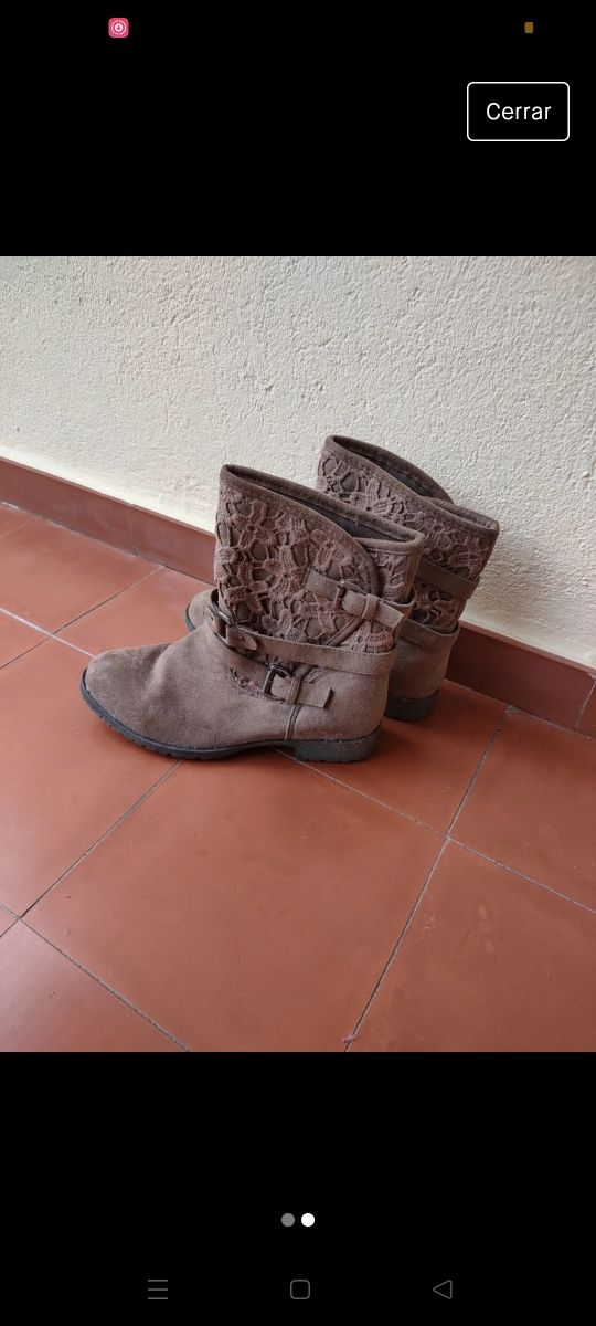 botines talla 38