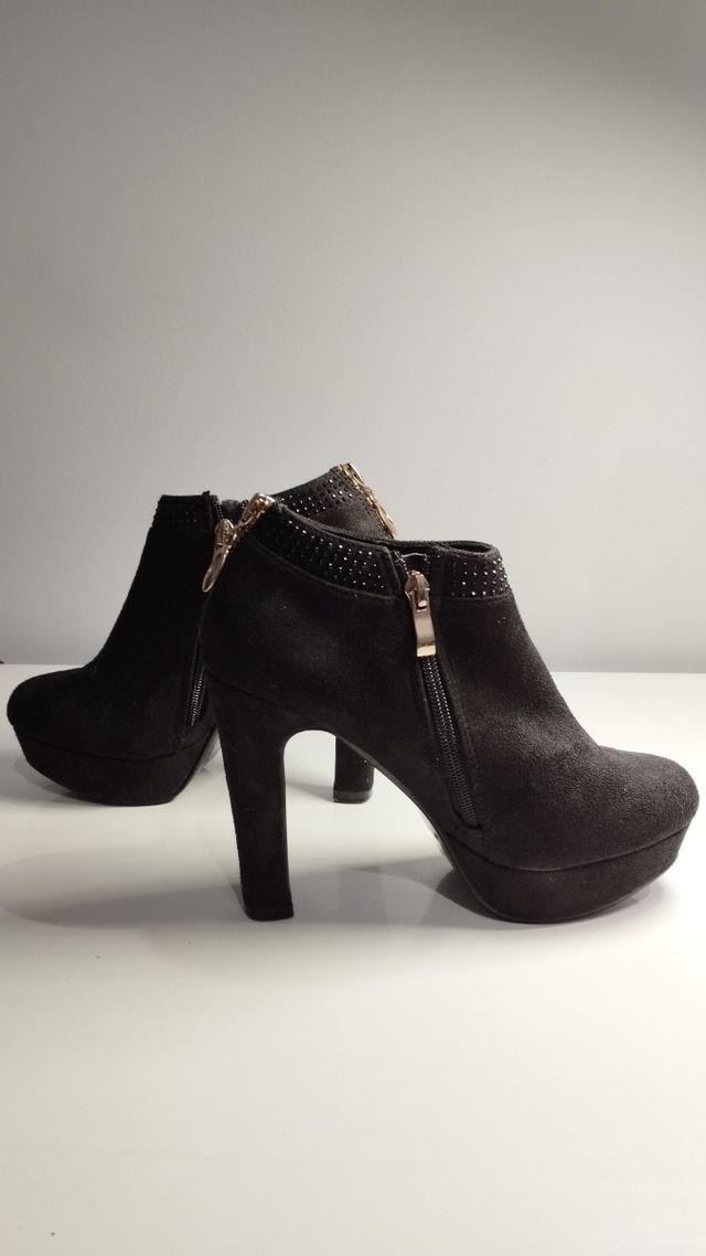 Botines Tacón Negros