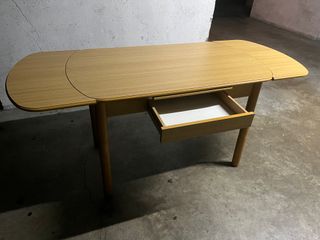 mesa de cocina clásica extensible de madera