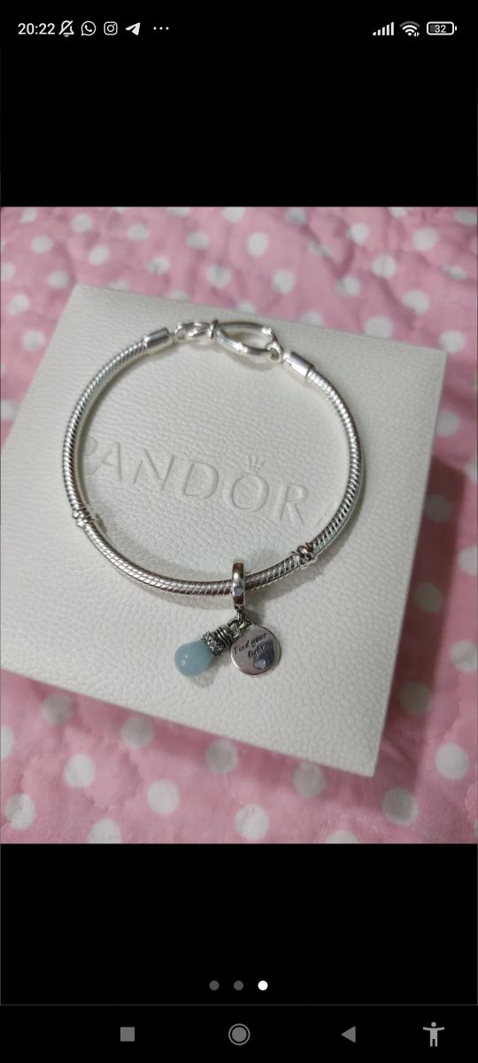 Charm Bombilla plata nuevo