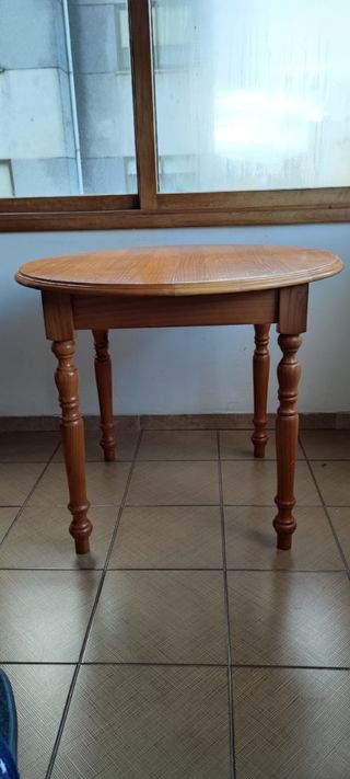 Mesa extensible de madera: redonda/ovalada
