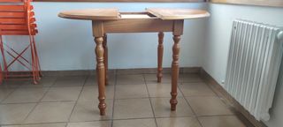 Mesa extensible de madera: redonda/ovalada