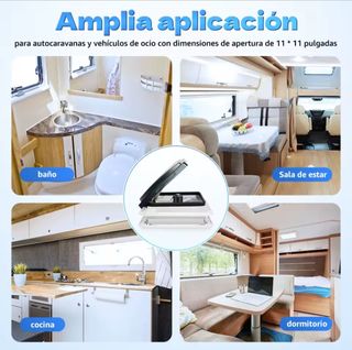 CLARABOYA CAMPER con Ventilador/extractor, mosquit