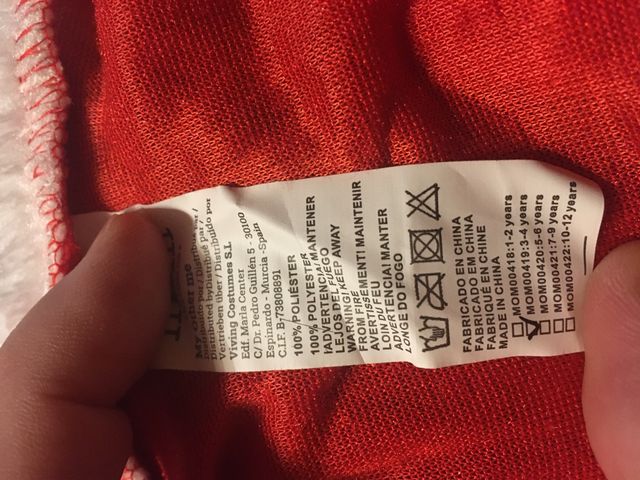 Disfraz Papa Noel 3-4 años