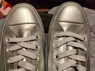 Converse All Star plateadas 38