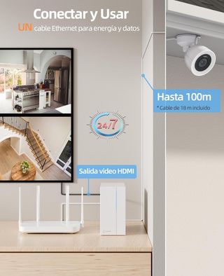 Sistema 4 cámaras Seguridad PRECINTADO