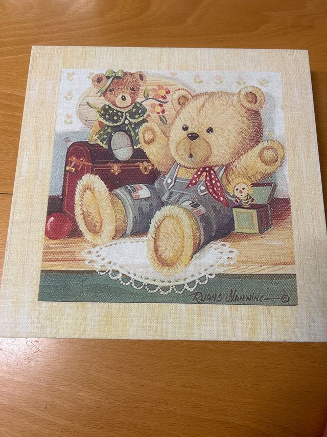 juego de cuadros de tela infantil