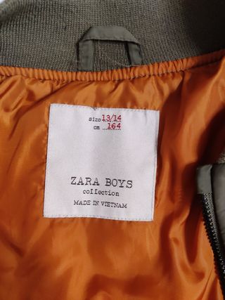 Cazadora Bomber Zara Boys