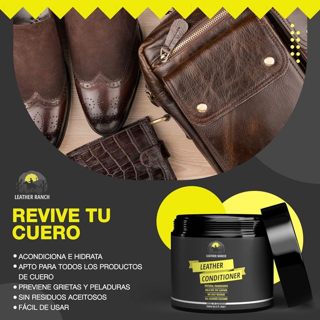 Acondicionador de cuero, fórmula natural. NUEVO