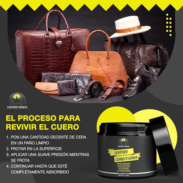 Acondicionador de cuero, fórmula natural. NUEVO