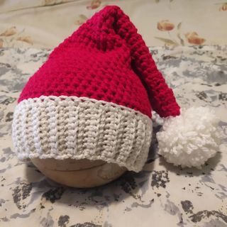 Gorro santa Claus, a crochet