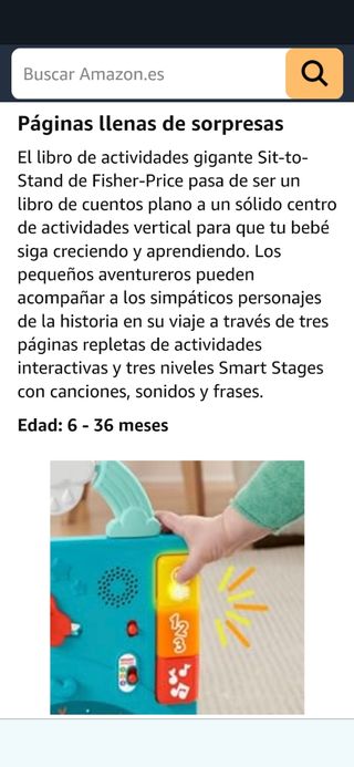 Fisher price libro de historias