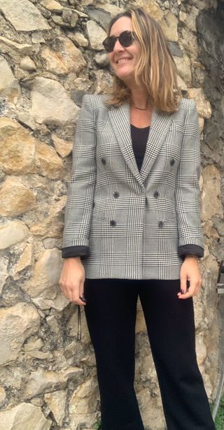 blazer con lana Zara talla S