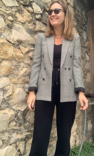 blazer con lana Zara talla S