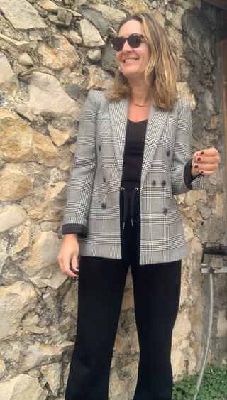 blazer con lana Zara talla S