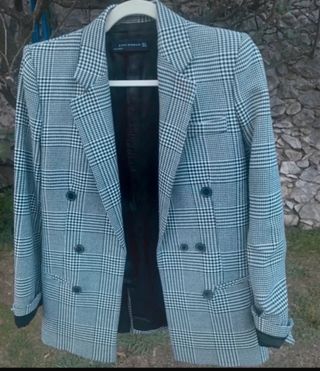 blazer con lana Zara talla S