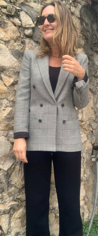 blazer con lana Zara talla S