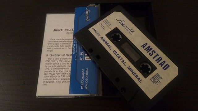 Juego Animal, Vegetal, Mineral para Amstrad CPC