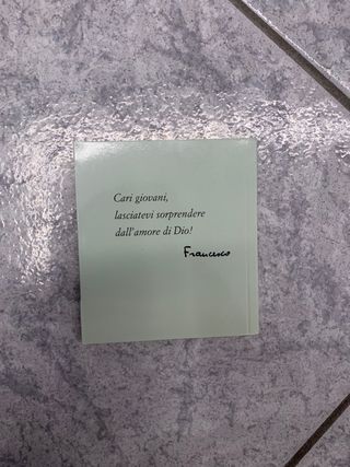 libretto “parole ai giovani” papa Francesco