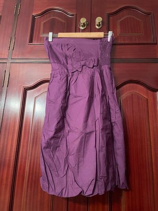 Vestido top morado