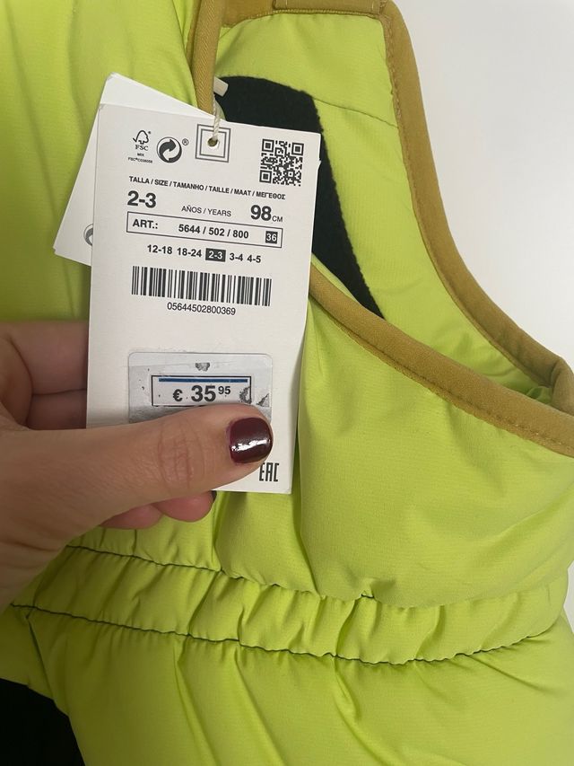 buzo nieve niño Zara