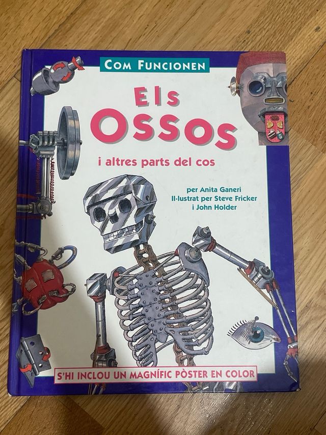 Llibre del ossos i altres parts del cos per a nens