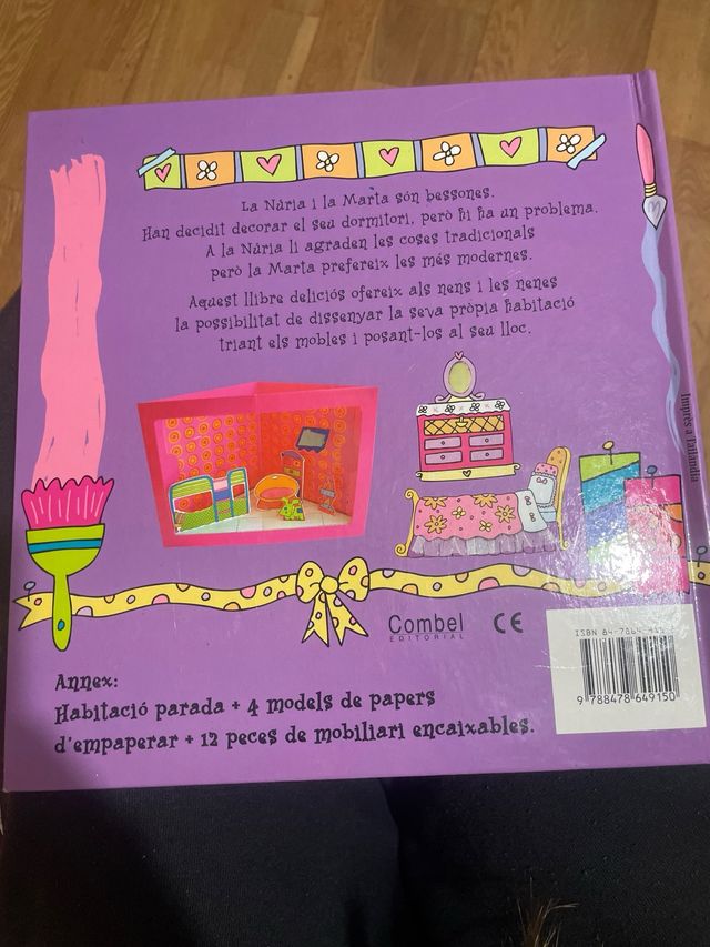 Llibre "El meu dormitori" interactiu per a nes
