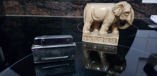 Mechero elefante resina