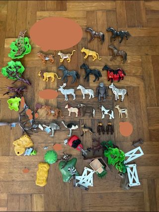 PLAYMOBIL LOT 28 animali + alberi + bacche